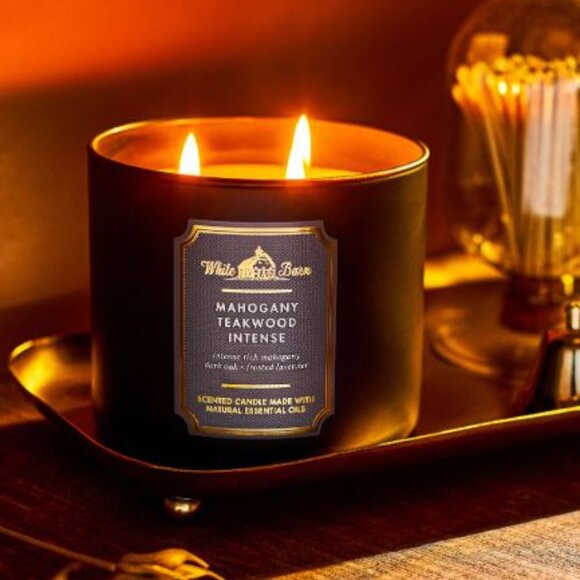 Bath & Body Works Mahogany Teakwood high Intensity 3-Wick Candle - Picture 5 of 6